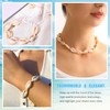 XBFOCNH Shell Necklace Bracelet Set, 2 Pieces Shell Necklace, Natural