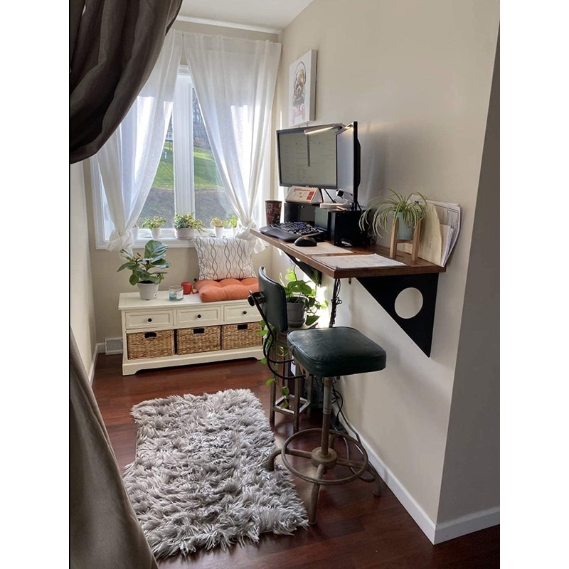 FOF FRIEND OF FAMILY Industrial Rustic Wall-Mounted Table, Dining Table