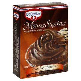 Oetker Double Chocolate Mousse, 4.2-Ounce Boxes (Pack of 12)