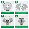 Retrofit Fire Sprinkler Escutcheon Cover Plate 1/2" IPS - Flat