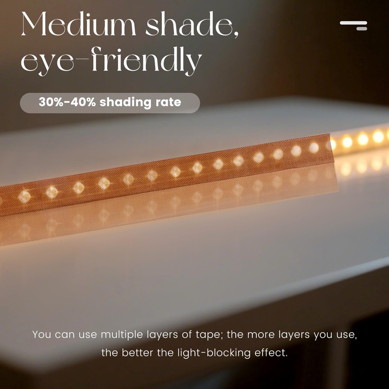 Gtziqa 2PCS Light Dimming Tape, 0.59in X 29.5ft LED Diffuser