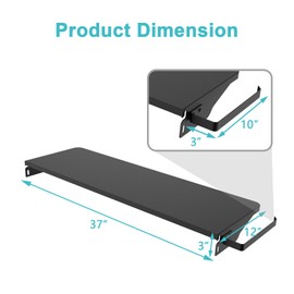 Sunkonny Folding Front Shelf - Replacement for Traeger Pro 34 Series, Texas Elite 34, Century 885 and Eastwood 34 Series Pellet Grills, Grill Accessories 37" L x 12" W BAC363 Grill Table Shelf