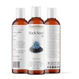 Black Cumin Seed Oil 4 fl. oz. Unrefined Cold Pressed 100% Pure Natural Nigella Sativa Kalonji Oil For Skin Care, Hair Growth, Scalp And Massage.