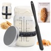 ROLIOUMEN Sourdough Starter Kit, 34OZ Sourdough Jar Container with Aluminium