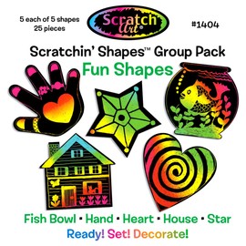 Melissa & Doug Melissa and Doug Scratchin' Shapes - Fun Shapes Group Pack