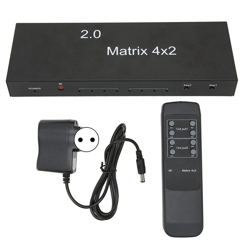HD Multimedia Interface Switch 4 in 2 Out 4K At