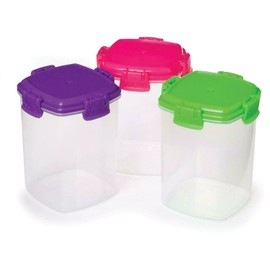 Sistema To Go Knick Knack Pack 138ml Snack Pot, Knitting Storage Containers 3pk