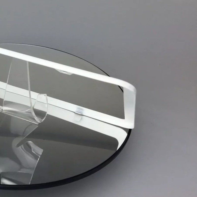MotorVehicleParts Powder Coated Flat White Slim 2 Hole Stainless Steel
