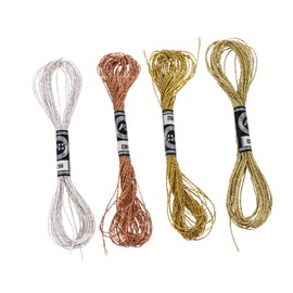 IWOWHERO 16pcs DIY Embroidery Threads Each for Cross Stitch Craft Threads Metallic for Handmade Projects and Unique