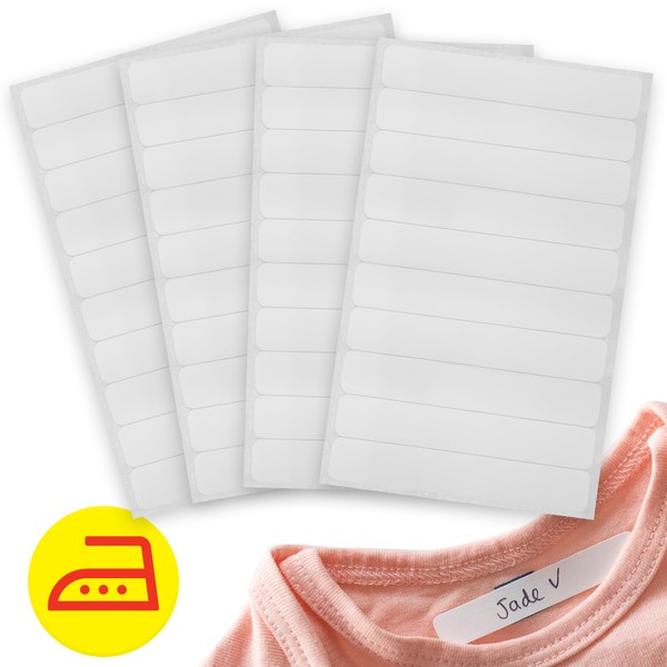 AVERY - Bag of 40 Iron-On Clothes Labels 5.2 x