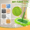 2PCS Reusable Dry Sweeping Cloths Compatible with Swiffer Sweeper Mop,Reusable
