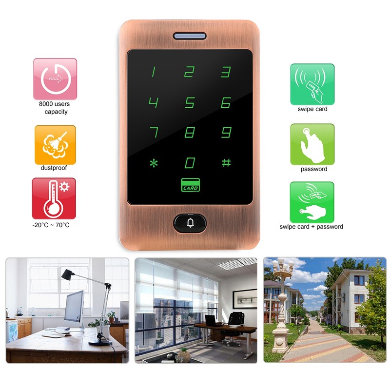 ZKFP300E Metal RFID Access Controller 125KHz Reader Touch Keypad (Normal)