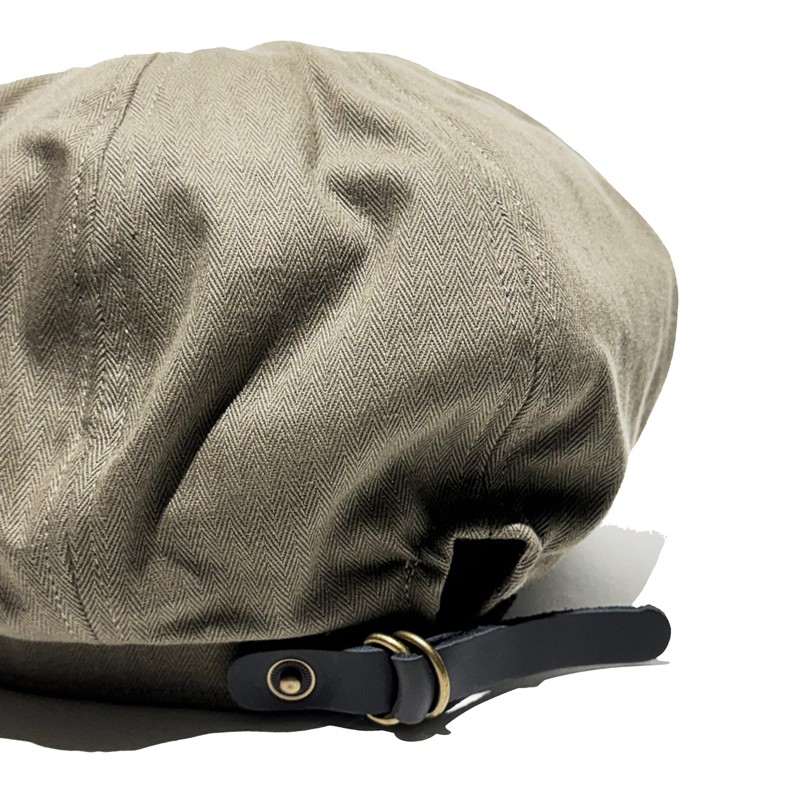 Wrechatter Special Order, Large Size, Adult Newsboy Cap, Herringbone, Cotton,