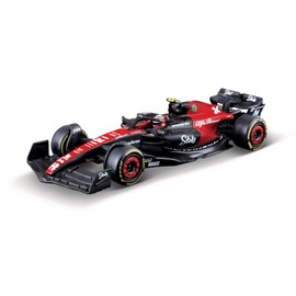 May Cheong B18-38086G Bburago Formula 1 ALFA ROMEO F1 TEAM STAKE C43 2023 WITH HELMET ZHOU 1:43 Scale Die-Cast Collectible Race Car, Multiple