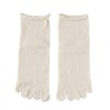 Silkya SO6723 100% Silk Five Finger Socks, Inner Socks, Thick