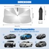 BITOYO Sun Protection Car Windscreen 145 x 83 cm, Car