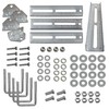 A.A 12" Galvanized Swivel Top Bunk Bracket Kit with Hardware