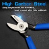 SPEEDWOX Flush Cutters 7 Inches Flush Cut Plastic Nippers Angled