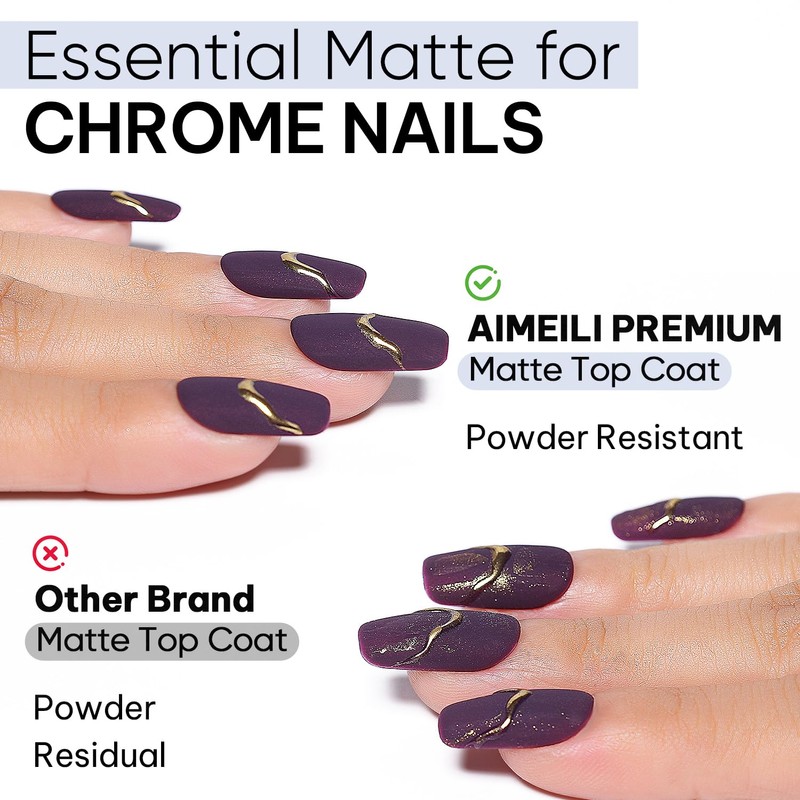AIMEILI Builder Gel Top Coat Base Coat 4 x 8ml