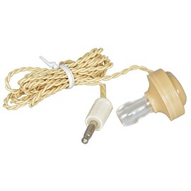 Jameco Valuepro FEL-971102 Earphone for Crystal Radio, 3.5 mm Plug, 39" Cord Length, Tan (Pack of 2)