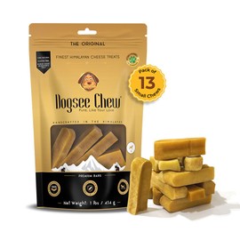 Dogsee Original Himalayan Yak Milk Chews for Dogs 1lb (Small - 13 Chews) | Fight Plaque & Tartar | Lactose Free | Easily Digestible Dog Treats | Dachshund | Beagle | Poodle | Bulldog