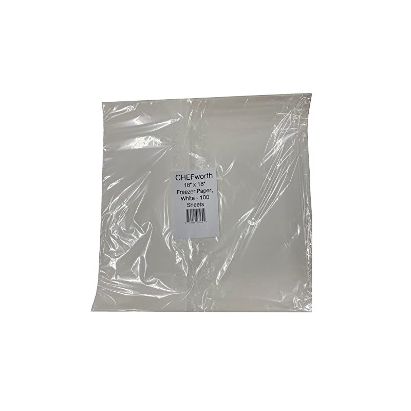 18" x 18" Freezer Paper, White - 100 Sheets