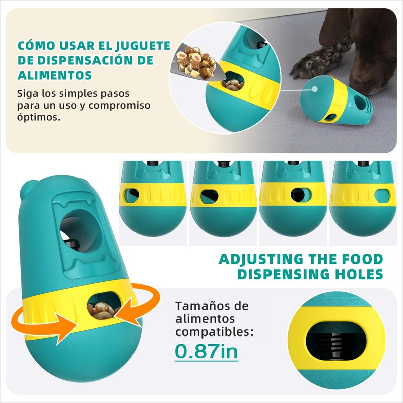 Alejandro Juguete para Perros con Bola de Comida con Fugas,