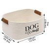 Geyecete Square Dog toy basket storage Cotton Rope Storage Basket