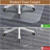 MESHDO Office Chair Mat for Carpet, 53" X 45" X