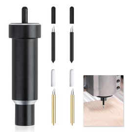 5PCS Explore Deep Cut Blade, Fine Point Blade Housing with Housing for Cricut Maker, Maker 3, Air 3, Air 2, Air, One, Explore 3, for Slicing Cuts Cardstock, with 4 Blades, Cricut Deep Cut Blade