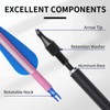 30 inch Carbon Arrow Practice Hunting Arrow, with Detachable tip,