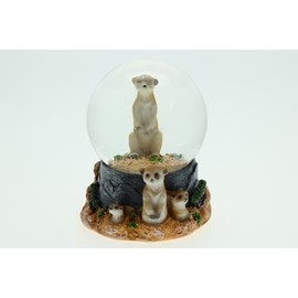 Cornelißen Glitter Ball Meerkat Height 9 cm Animal Snow Miniature Shaker Glass Ball
