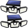 AmeriGeek 2 Pack LED Motion Sensor Solar Lights ,Outdoor IP65