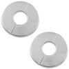 JianLing 2PCS 304 Stainless Steel Round Escutcheon Plate Round Snap-fit