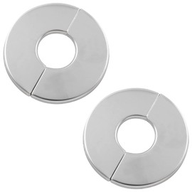 JianLing 2PCS 304 Stainless Steel Round Escutcheon Plate Round Snap-fit Decorative Cover For Outer Diameter 65mm, Inner Diameter 24mm
