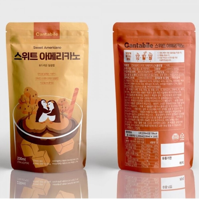 Cantabile Korean Convenience Store Pouch Drink Ready-to-Drink Refreshing Beverage Imported