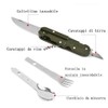 5 in 1 Stainless Steel Camping Tableware Outdoor Camp Tableware