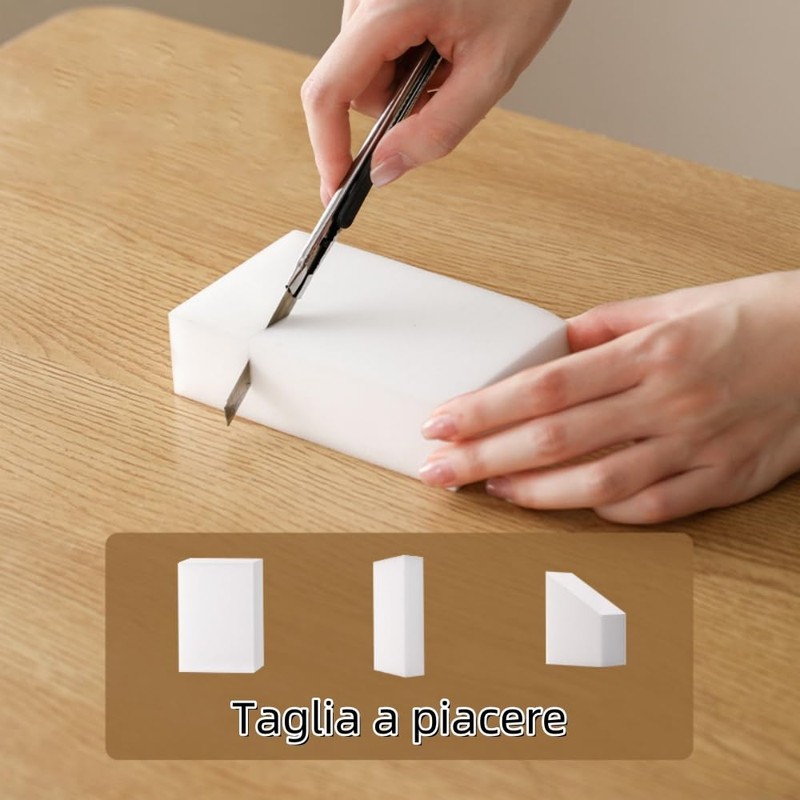 Esshogo 10 Pcs White Magic Sponge Eraser Dirt Proof Magic