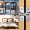 TINA.WIN 2 Packs of Concealed Hinges, Concealed Door Hinges for