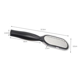 Baluue Foot Callus Remover Tool Cover Safe Dead Skin Remover Exfoliating Scrub Stainless Steel Plastic Black