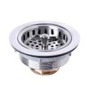 304 Stainless Steel Kitchen Sink Twist Lock Basket Drain Assembly