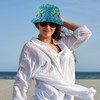 Crochet Bucket Hat for Women,Handmade Knit Hats Summer Beach Cap