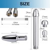 New Nozzle Clean Shower Head,2 Shower Heads 3 Aluminum Cleaner