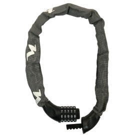 ニッコー(NIKKO) 5桁ダイヤル式チェーンロック (開錠番号変更可能) N661C750GR スチールグレー 線径φ6mmチェーン×750mm