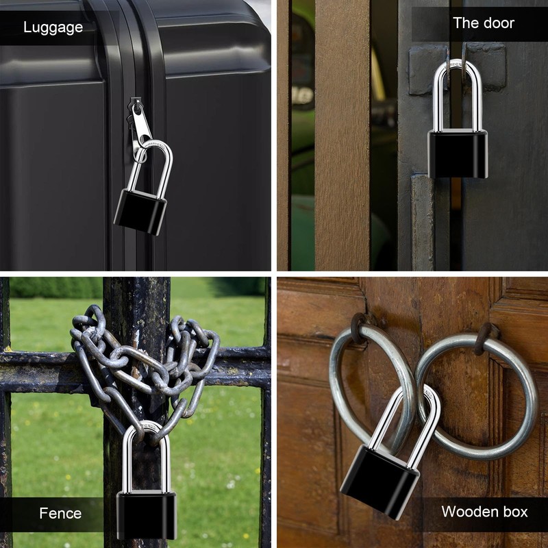 Heavy Duty Combination Padlock Weatherproof Outdoor Padlocks Long Shackle Code