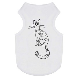 'Patterned Cat' Pet Dog/Cat T-Shirt (PT00080910)