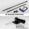 UD_G128 Combo Pack: 6 Ft Tangle Free Spinning Flagpole (Black)
