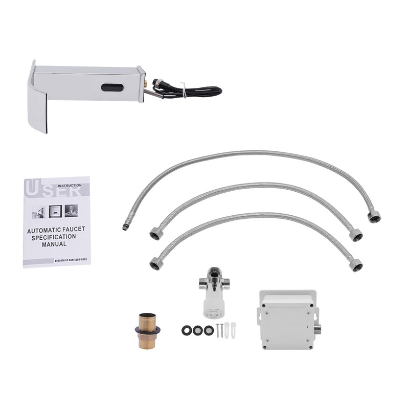 Sensor Tap for Bathroom and Kitchen, Stainless Steel Non-Contact Automatic