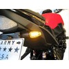 Motorbike LED Indicators - Black - Long Stem