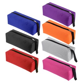 PATIKIL Small Tool Pouch Zipper Tool Bags, 7 Pcs Waterproof Canvas 600D Versatile Hand Zippered Tool Pouches Organizer for Storage Duty Heavy Electrician(11.8" x 3.9")